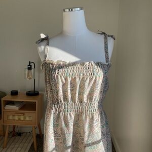 Vintage 90s Paisley Boho Dress